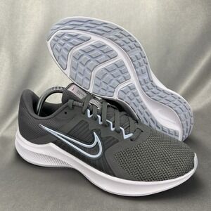 Nike Downshifter 11 Running Shoes Womens 9.5 Gray Sneakers CW3413-001 Athletic